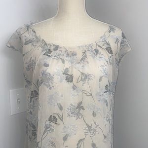 LC Lauren Conrad Flutter Sleeve Blouse